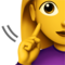 Deaf Woman emoji on Apple